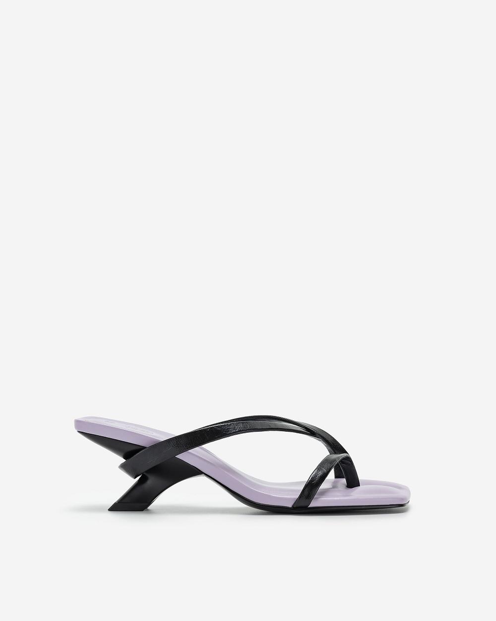 JW PEI Maeve Strappy Mule Classic Women Shoes Black | CA1496JJ