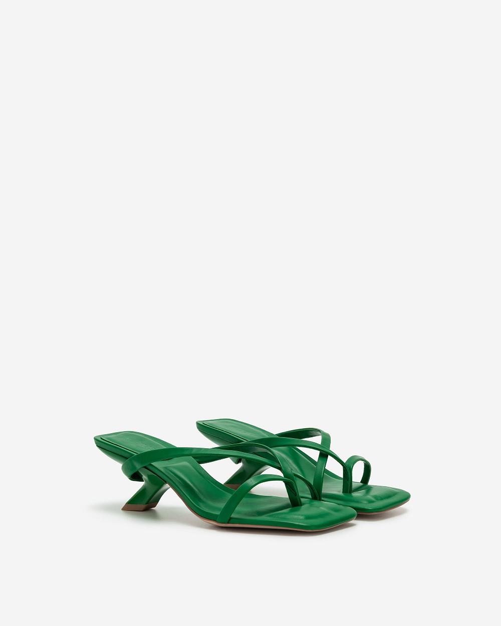 JW PEI Maeve Strappy Mule Women Shoes Green | CA1499ZG