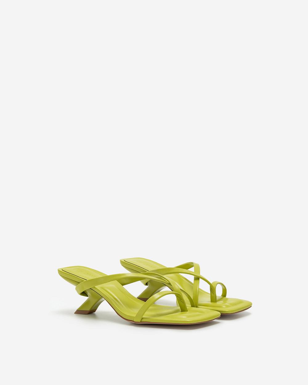 JW PEI Maeve Strappy Mule Women Shoes Olive | CA1500XF