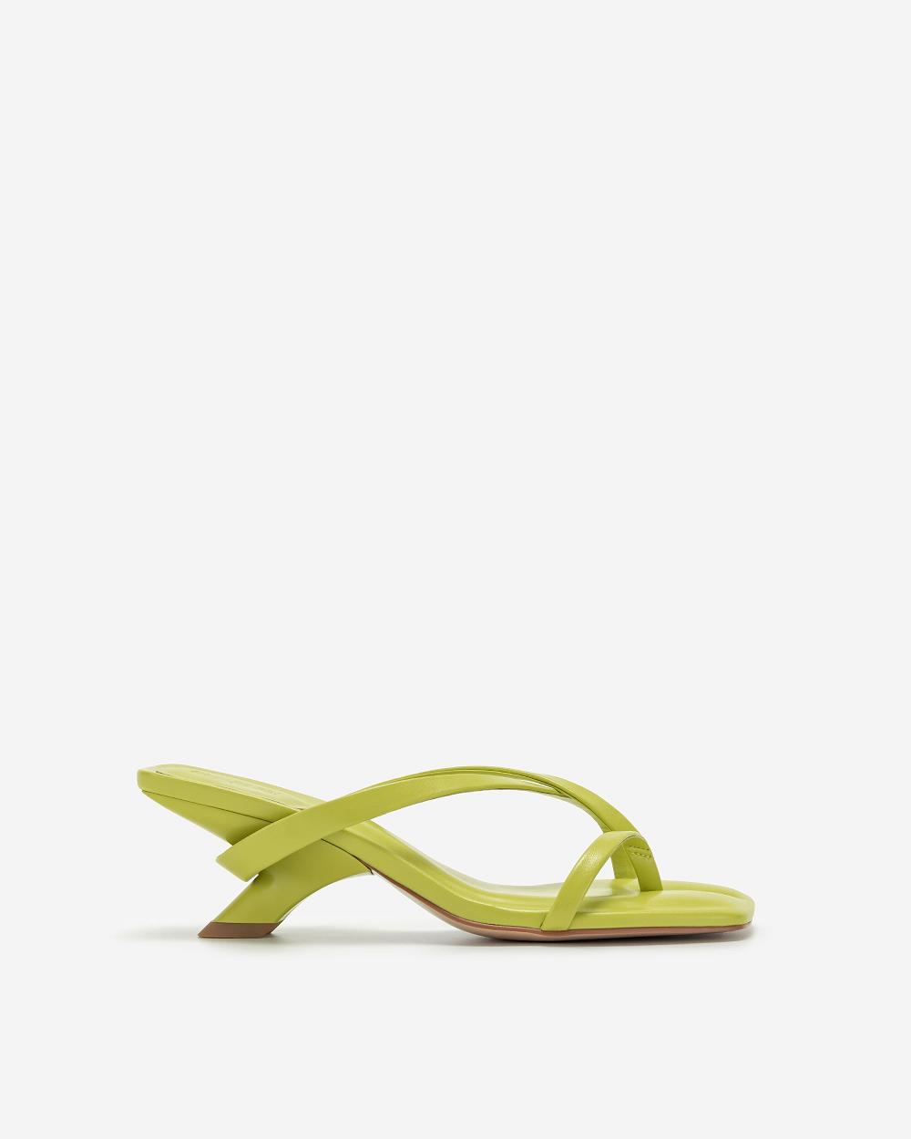 JW PEI Maeve Strappy Mule Women Shoes Olive | CA1500XF