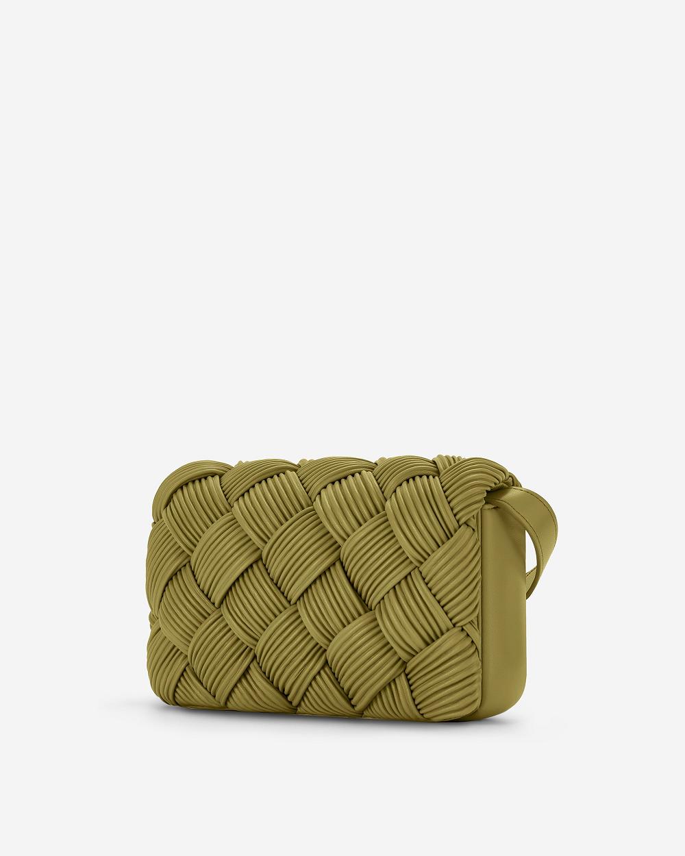 JW PEI Maze Women Crossbody Bags Olive | CA1042TV