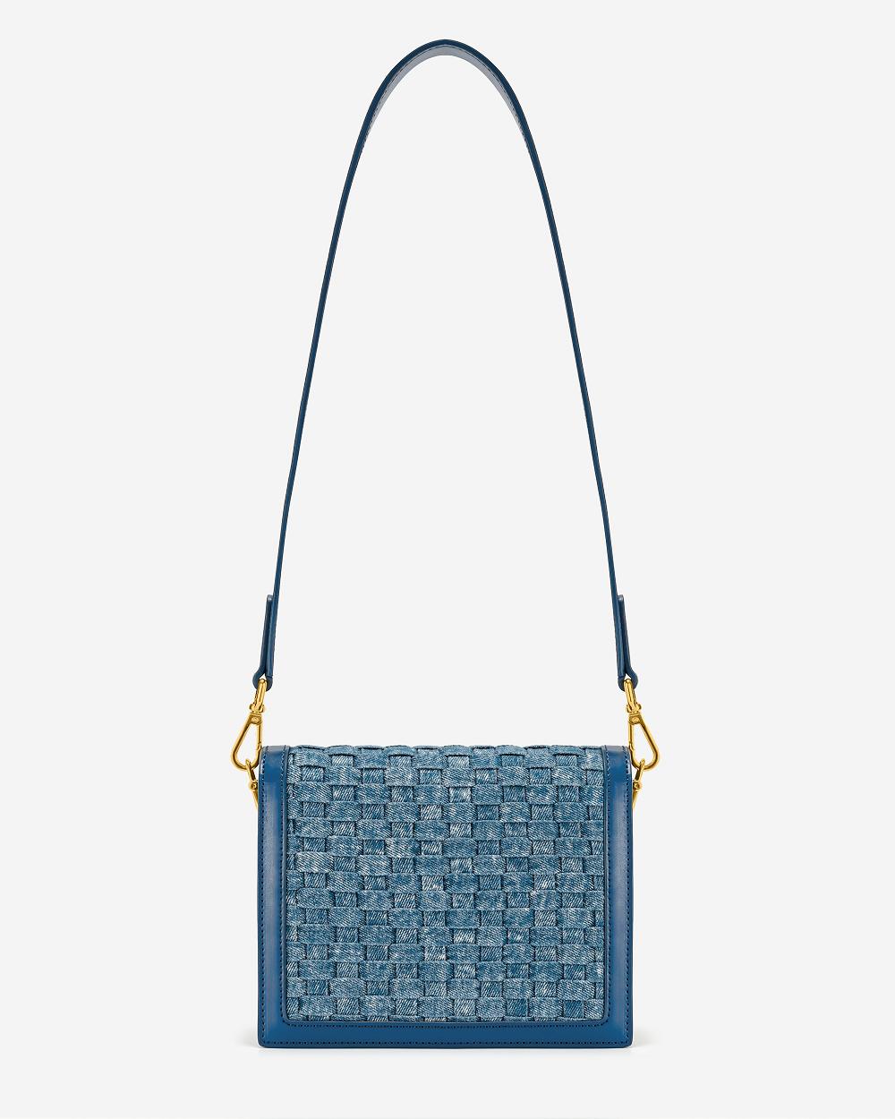 JW PEI Mini Flap Women Crossbody Bags Blue | CA1058XF