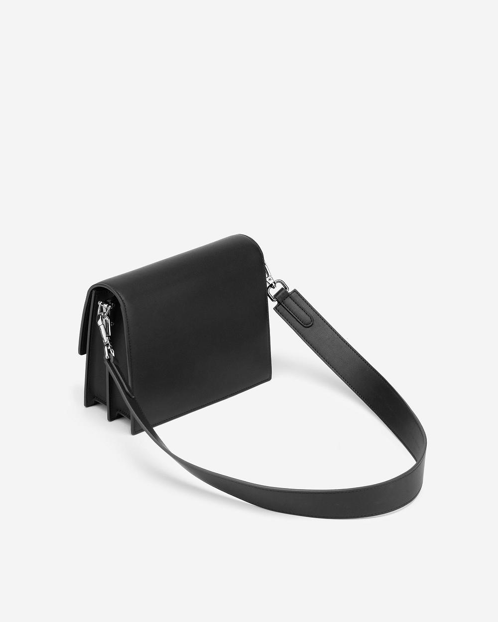 JW PEI Mini Flap Women Crossbody Bags Black | CA1061BC