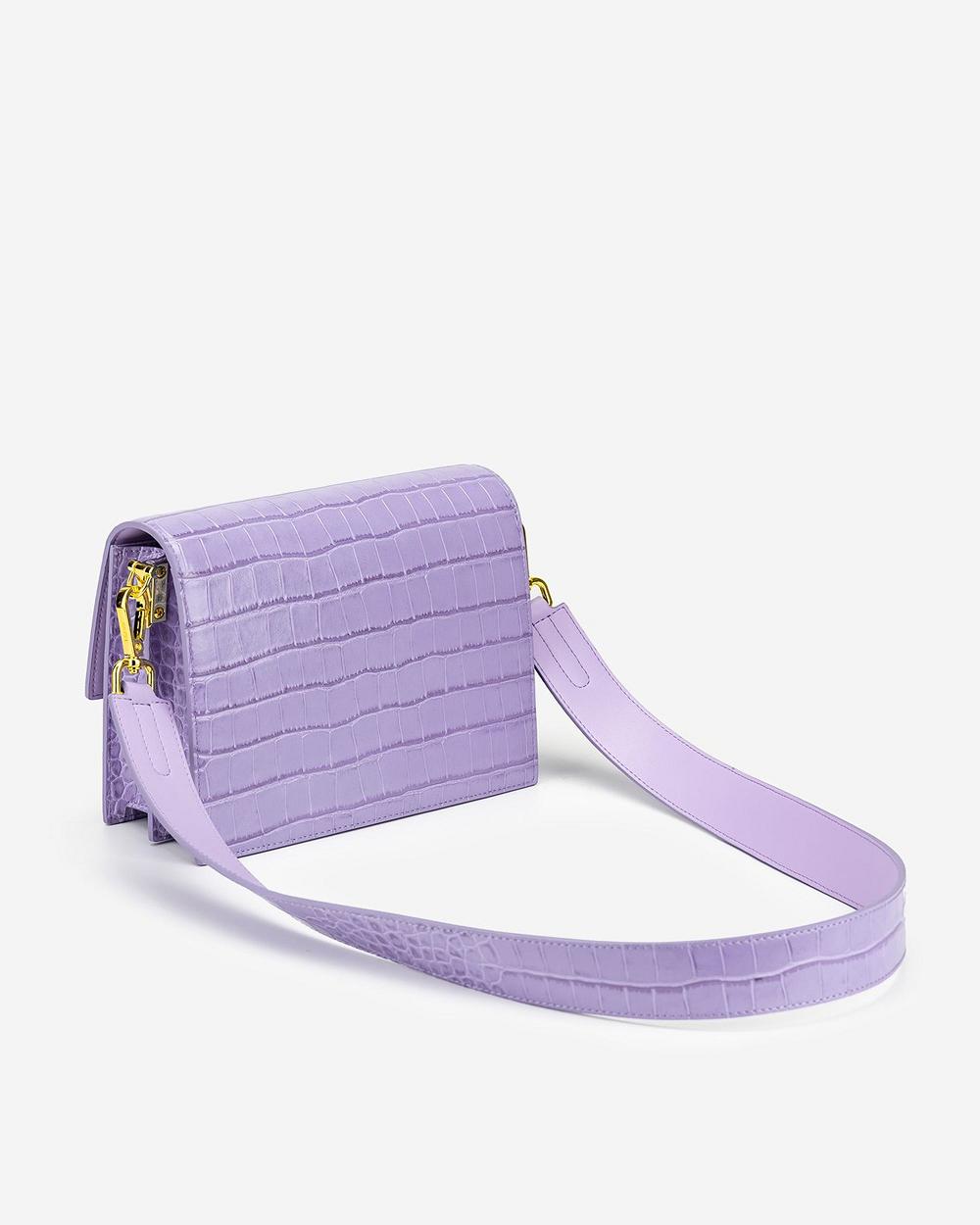 JW PEI Mini Flap Women Crossbody Bags Purple | CA1059CE