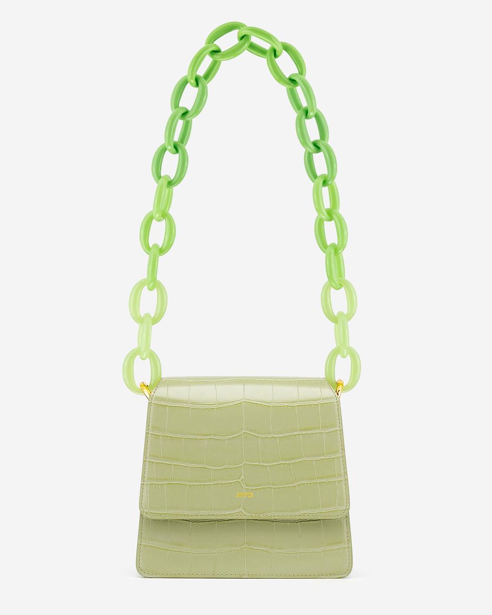 JW PEI Mya Gradient Acrylic Women Chain Strap Green | CA1383IS