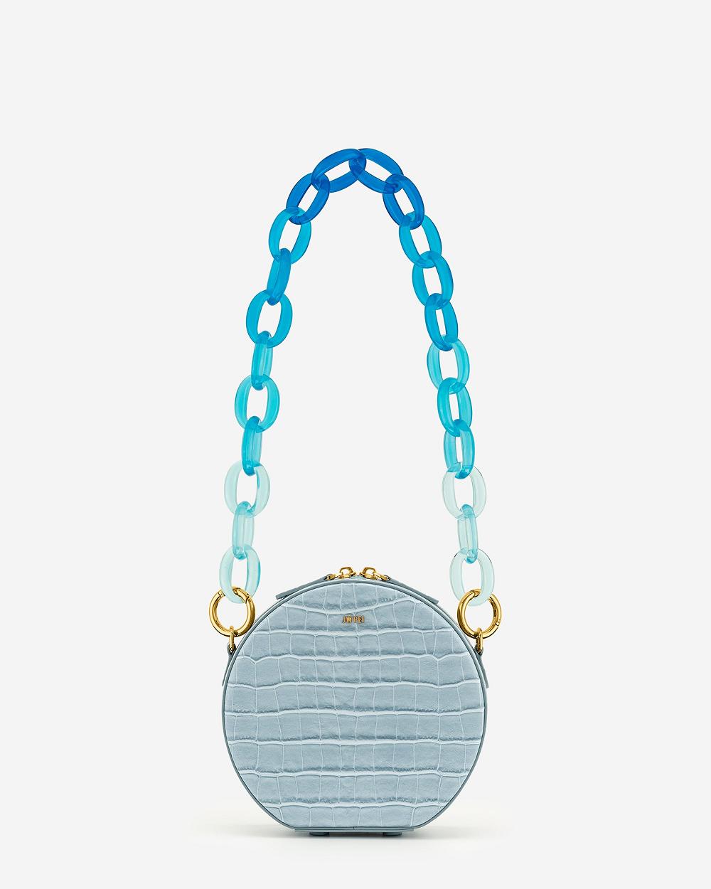 JW PEI Mya Gradient Acrylic Women Chain Strap Blue | CA1385PQ