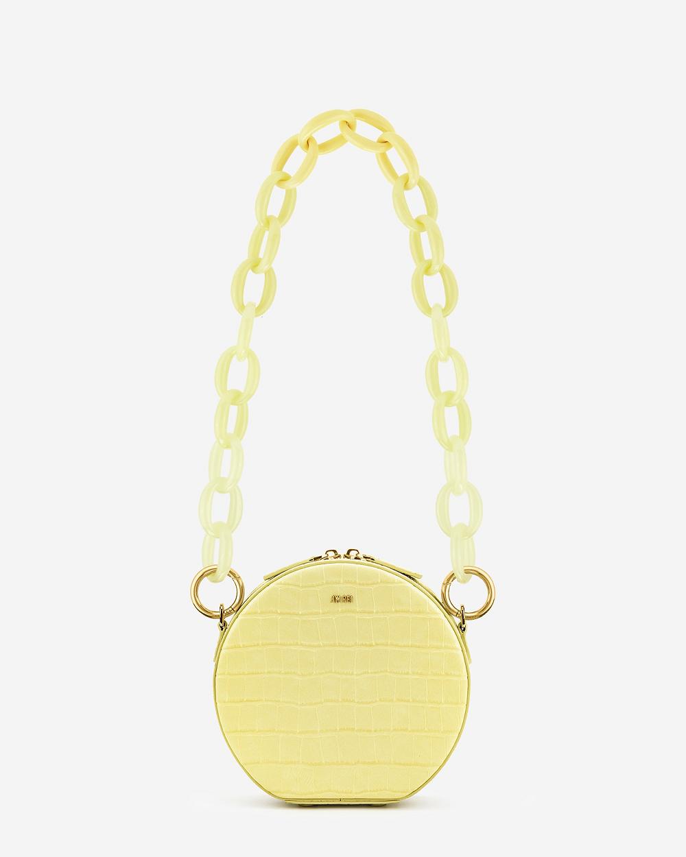 JW PEI Mya Gradient Acrylic Women Chain Strap Yellow | CA1386AP