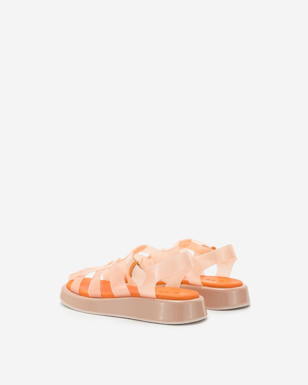 JW PEI Piper Platform Sandal Women Shoes Beige / Orange | CA1507WY