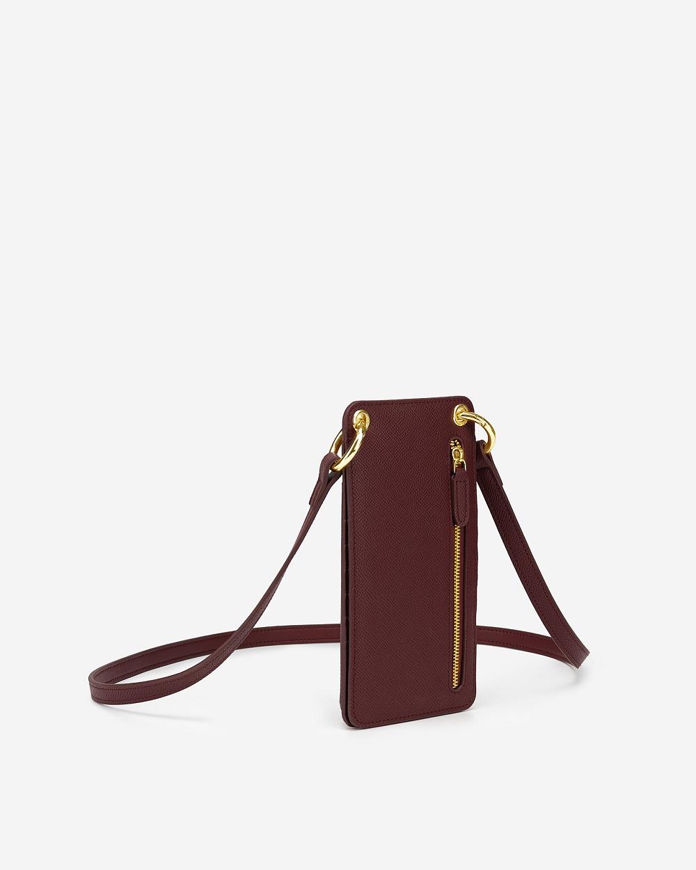 JW PEI Quinn Women Phone Bag Burgundy | CA1208GL