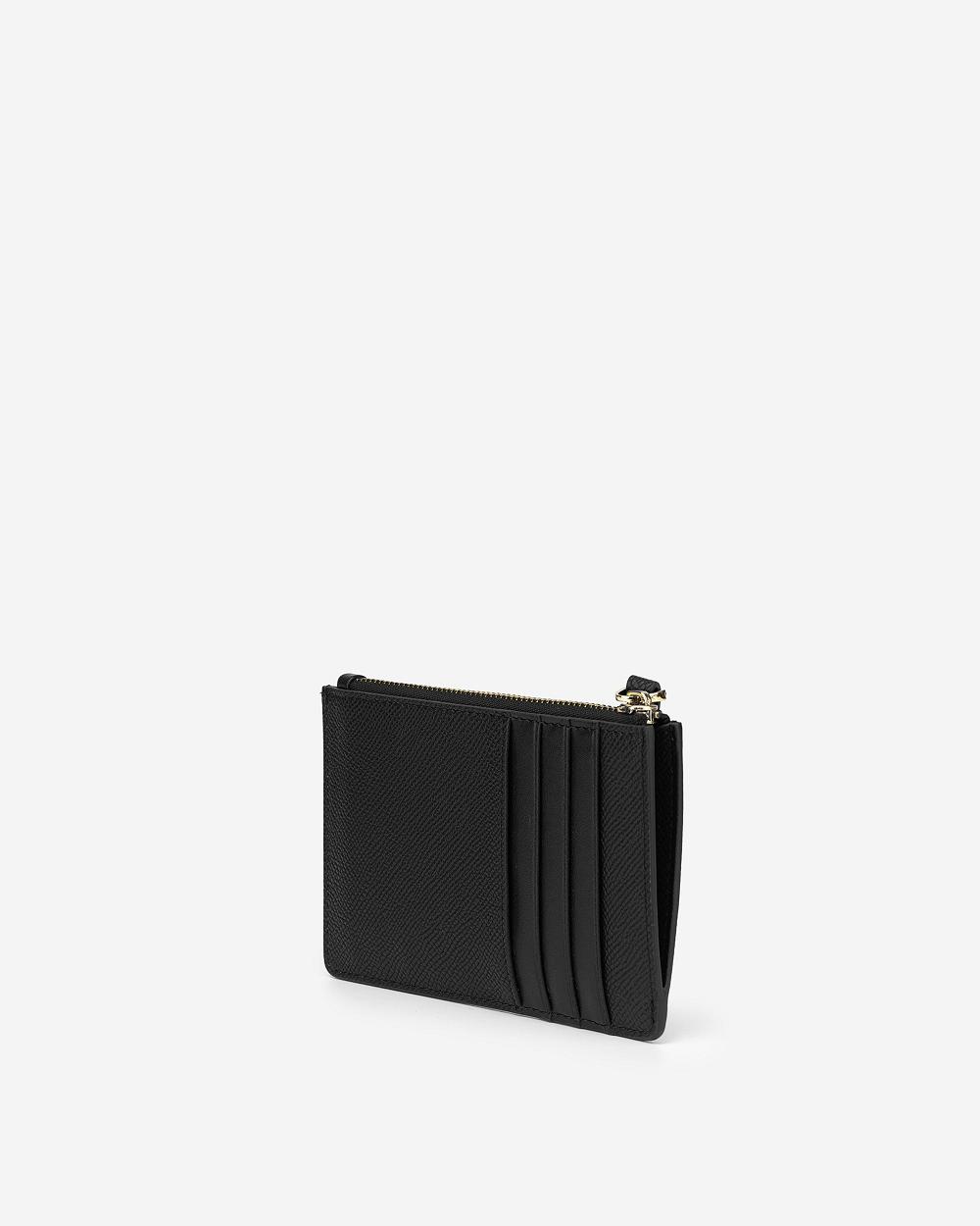 JW PEI Quinn Zipped Women Cardholders Black | CA1360AP