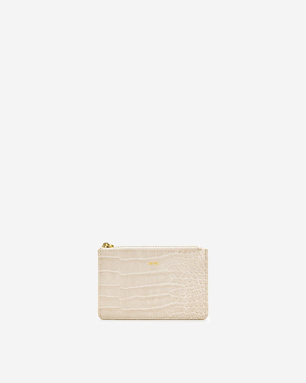 JW PEI Quinn Zipped Women Cardholders White | CA1361SO