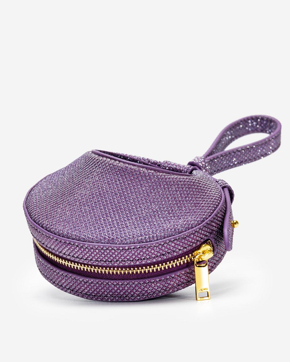 JW PEI Rantan Super Mini Glossy Finish Women Handbag Purple | CA1131HK