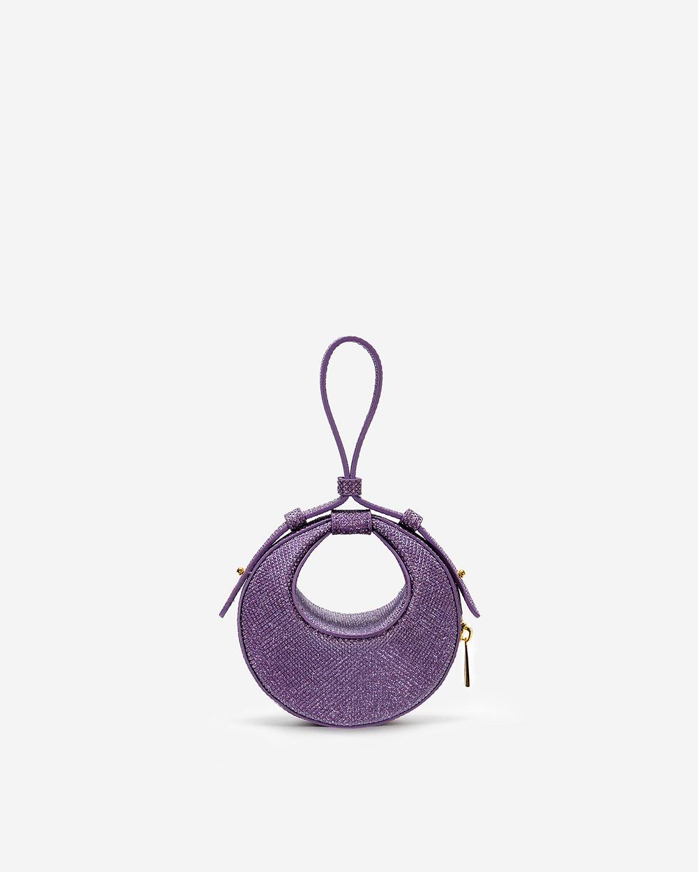 JW PEI Rantan Super Mini Glossy Finish Women Handbag Purple | CA1131HK