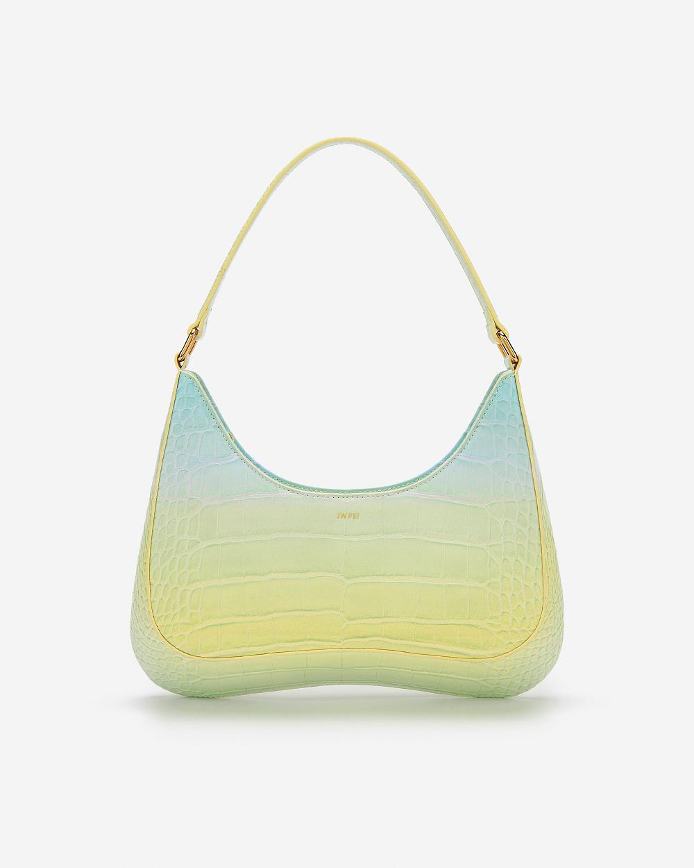 JW PEI Ruby Women Shoulder Bags Yellow / Blue | CA1339HK