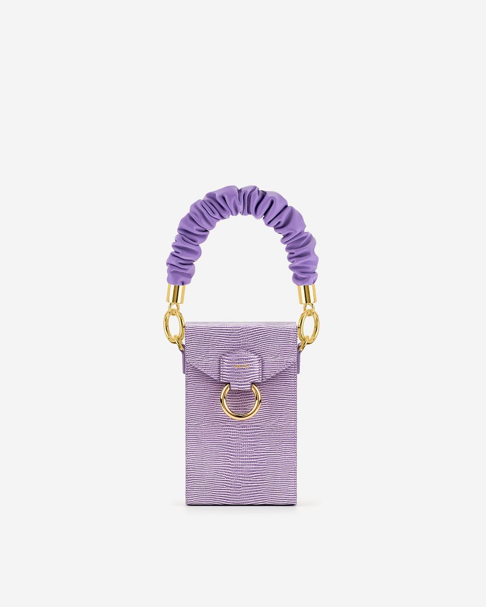 JW PEI Scrunchie Women Chain Strap Purple | CA1391HK