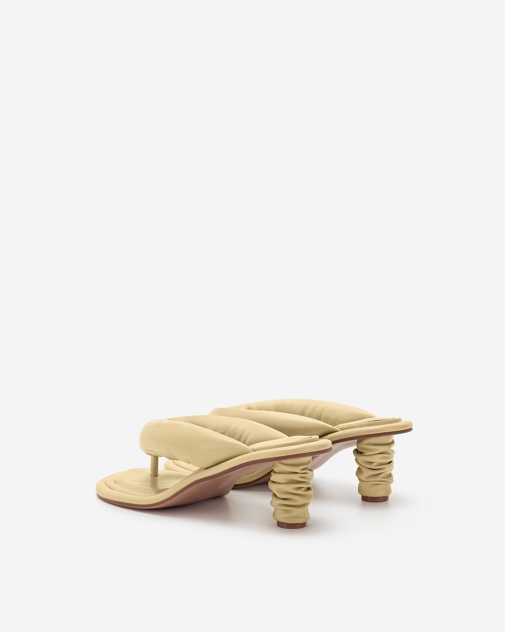 JW PEI Talia Puffed Sandal Women Shoes Beige | CA1514OR