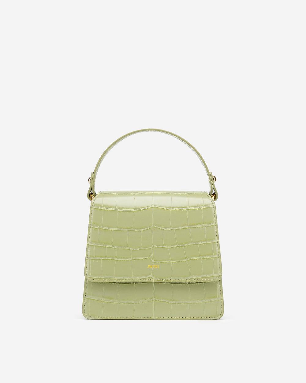 JW PEI The Fae Top Handle Women Handbag Olive / Green | CA1149IS