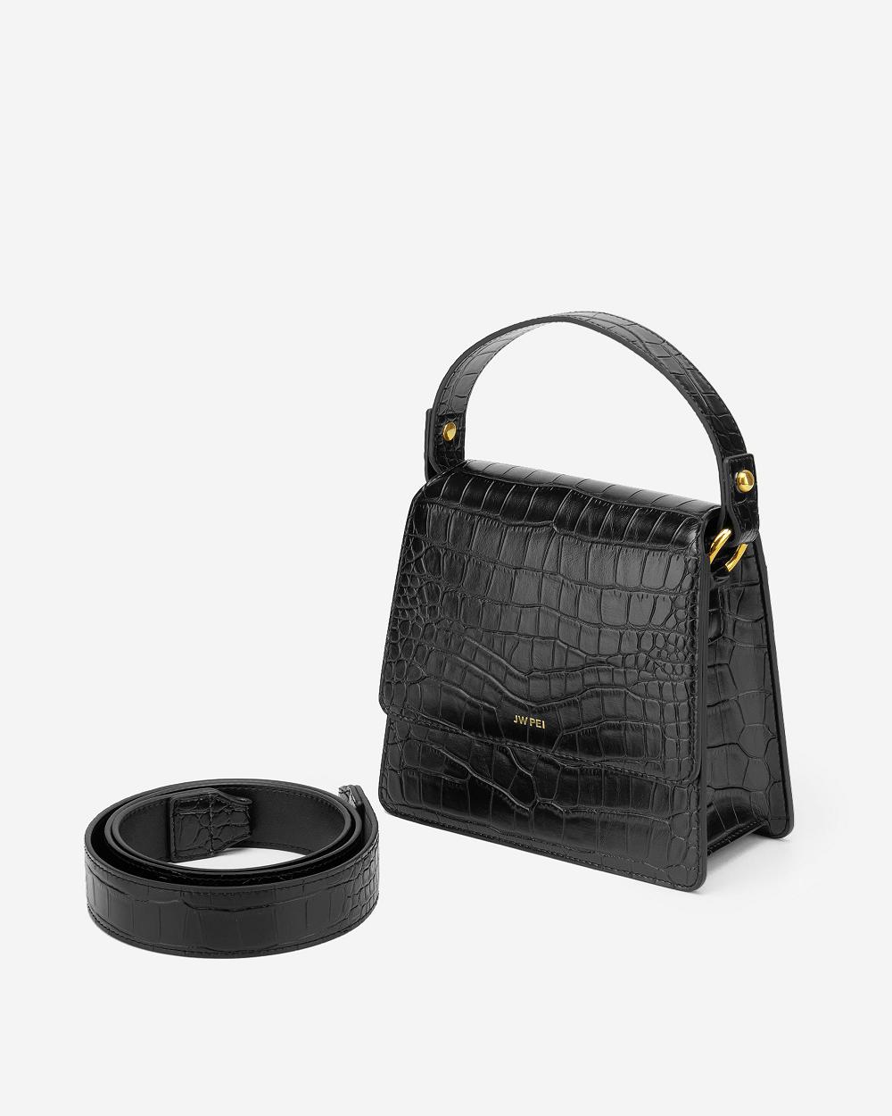 JW PEI The Fae Top Handle Women Handbag Black | CA1150OR